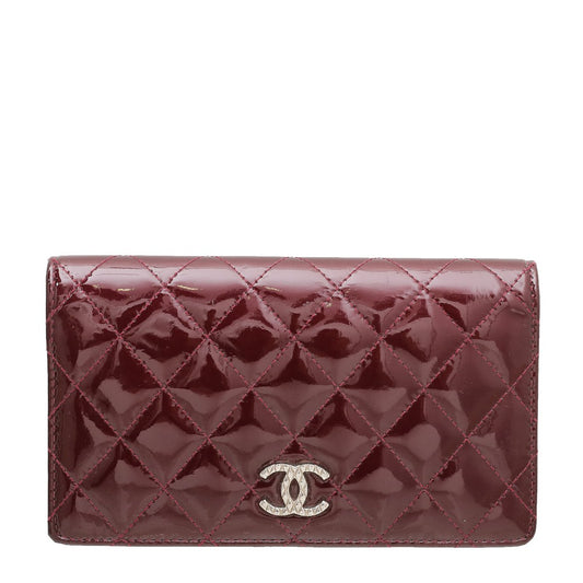 Chanel Amarante CC L Yen Wallet