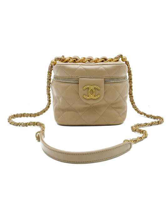 Chanel Beige Vanity Box Bag RJC2239