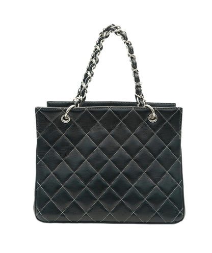 CHANEL Big COCO Chain Shoulder Bag Leather Black DBXS2169