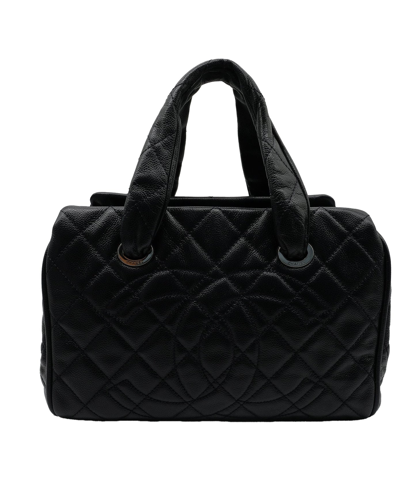 Chanel Bowler Bag Caviar Blue SHW RJC4406