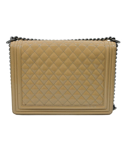 Chanel Boy Patent Beige Large RJC3253