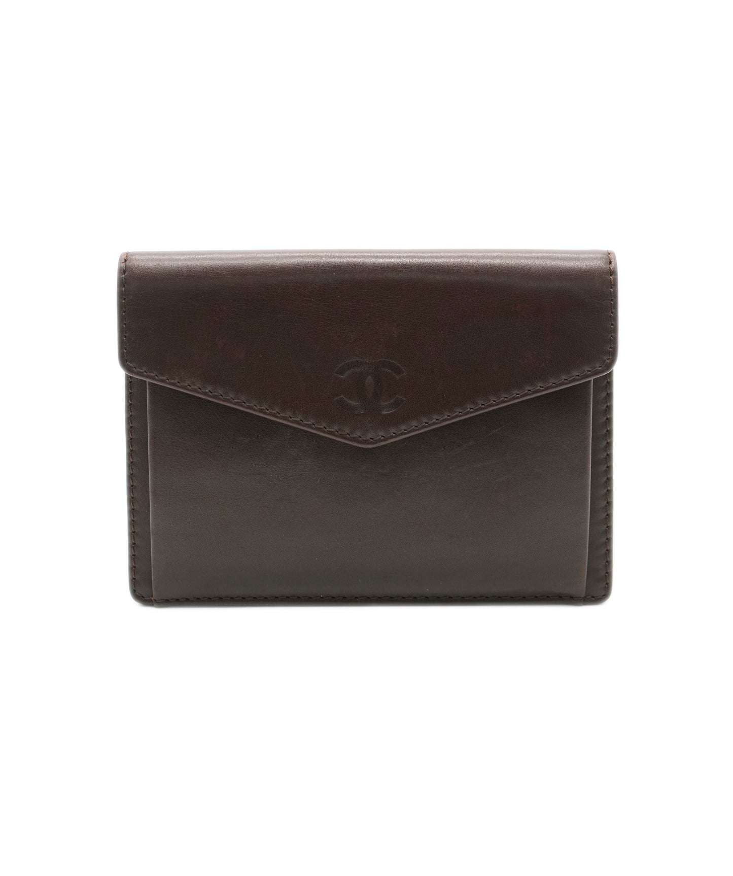 Chanel Brown CC Compact Purse ALC1283
