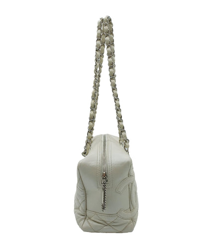 CHANEL CHAINED CAMBON BAG CREAM SHW AVC1894