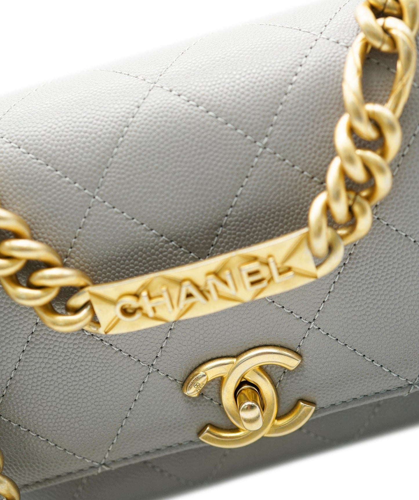 Chanel Grey Top Handle Crossbody  ALC1418