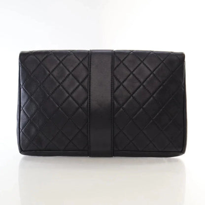 Chanel Grip Clutch Black Calfskin L-PQXTL7