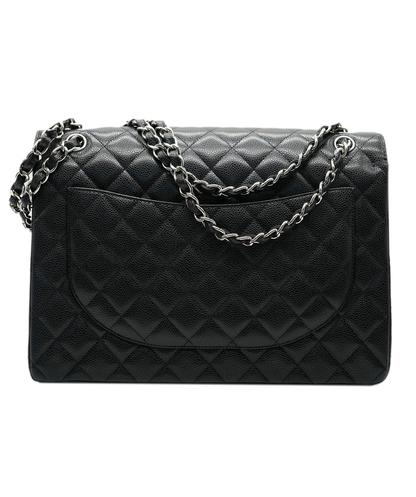 Chanel Maxi Classic Double Flap With Silver Hardware ALC0831