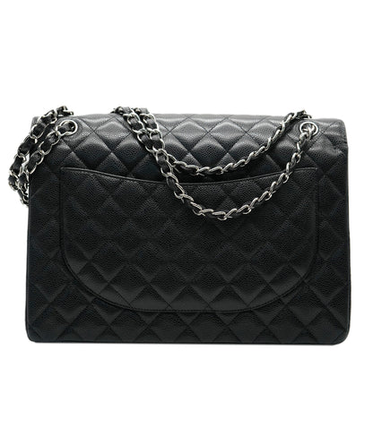 Chanel Maxi Classic Double Flap With Silver Hardware ALC0831