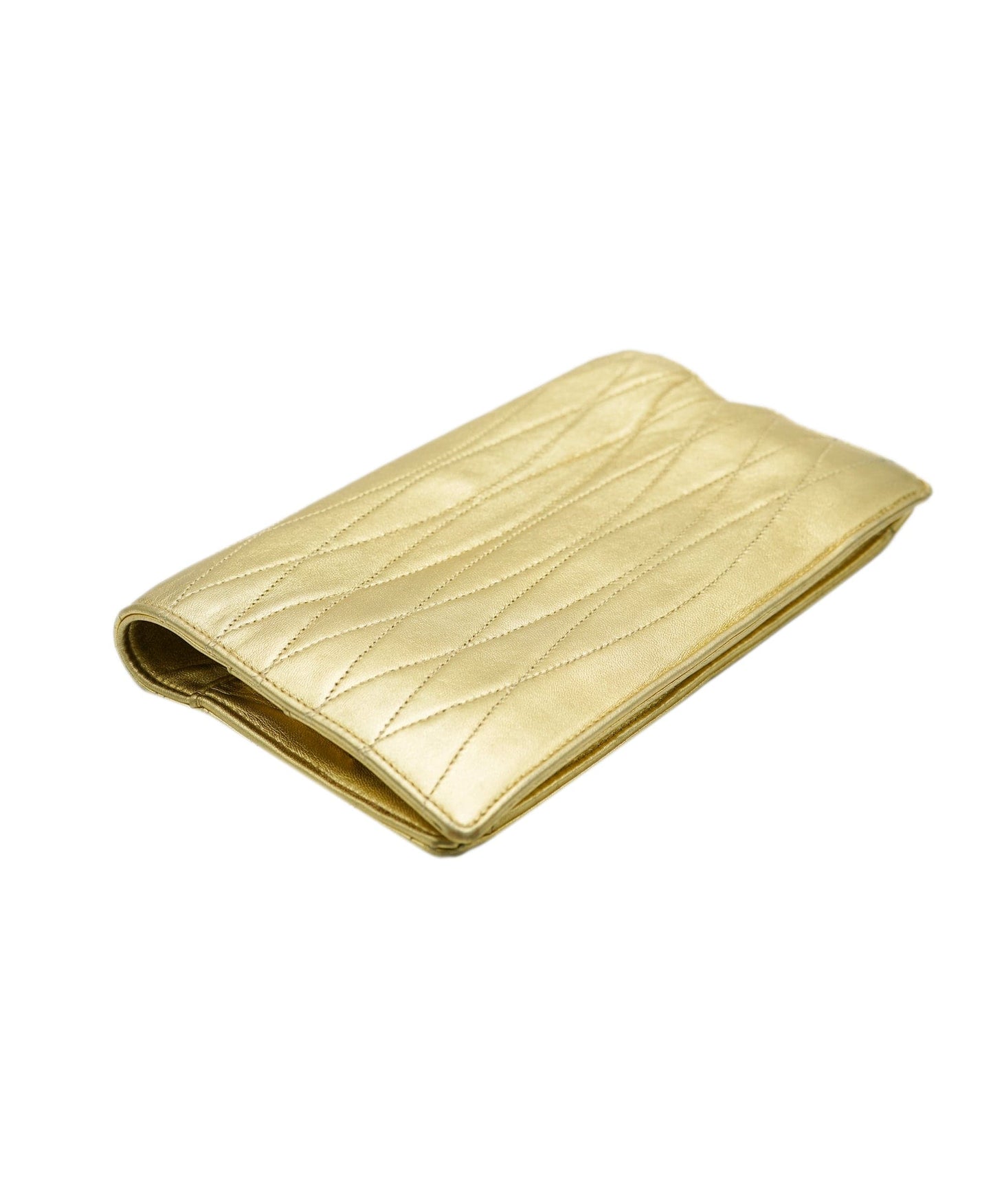 Chanel Metallic Gold Clutch  ALC1282