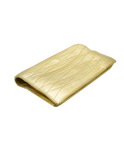 Chanel Metallic Gold Clutch  ALC1282