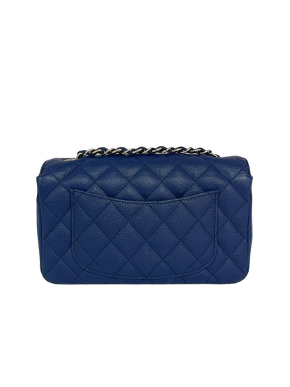 Chanel Mini Rectangle Blue Caviar SHW #25 SKC1328