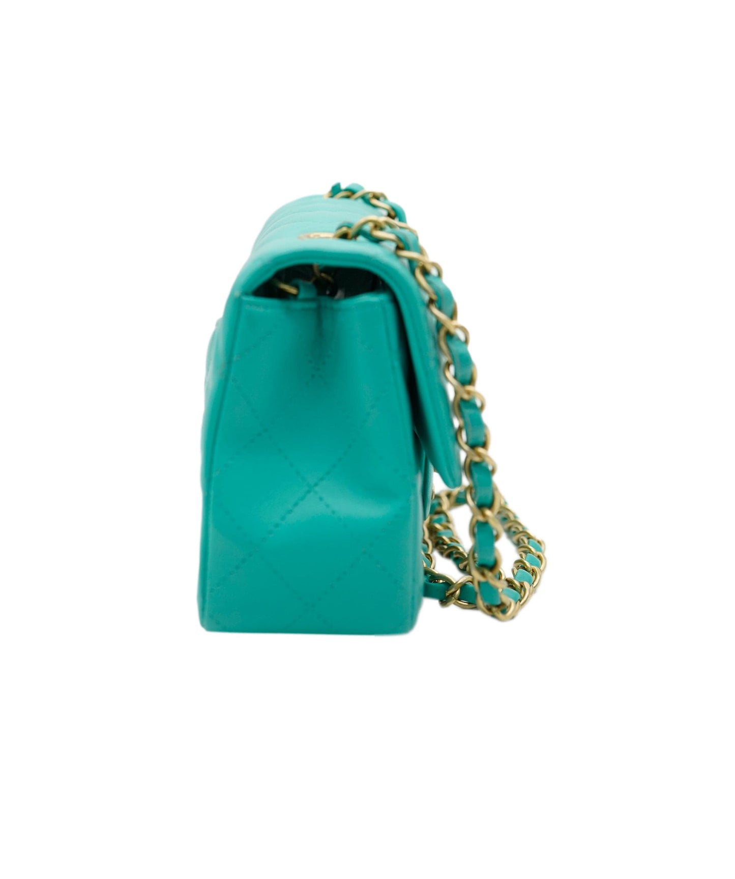 Chanel Mini Turquoise Rectangle With GHW ALC1947