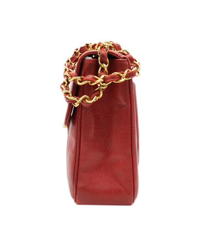 Chanel Red Jumbo Mademoiselle caviar bag - Comes with Box and Dustbag  - AJC0721
