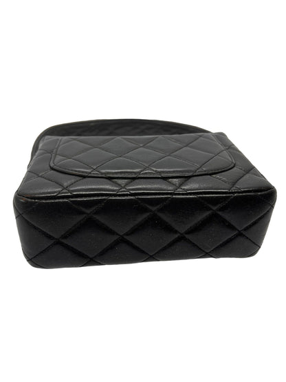 Chanel Vintage Black Lambskin Mini Square Shoulder Bag