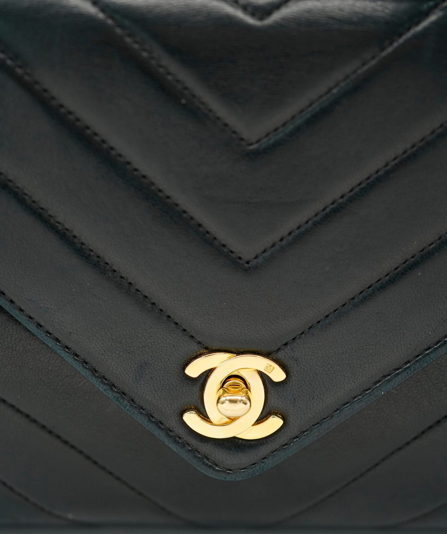 Chanel Vintage Mini Square Chevron Crossbody Bag  ALC1705