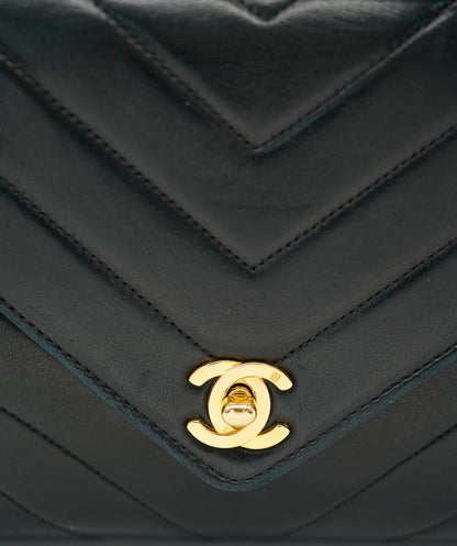 Chanel Vintage Mini Square Chevron Crossbody Bag  ALC1705