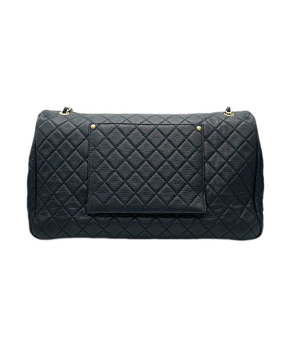 CHANEL XXL Airline Runway Travel NAVY Single Flap Bag  DBXS2108