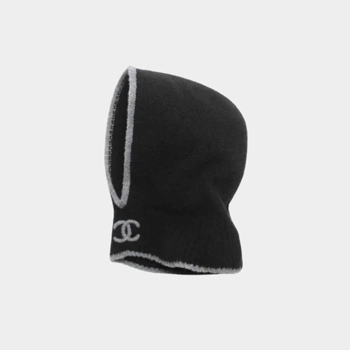 Balaclava Cashmere & Silk Black & Dark Grey