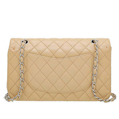 Chanel Beige Classic Double Flap Bag Medium