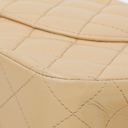Chanel Beige Classic Double Flap Bag Medium