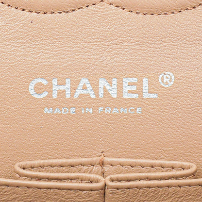 Chanel Beige Classic Double Flap Bag Medium