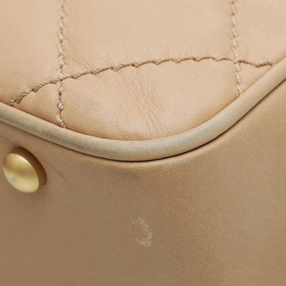 Chanel Beige Front Flap Pocket Tote Bag