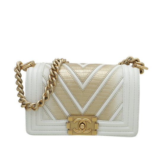 Chanel Bicolor Boy Small Bag