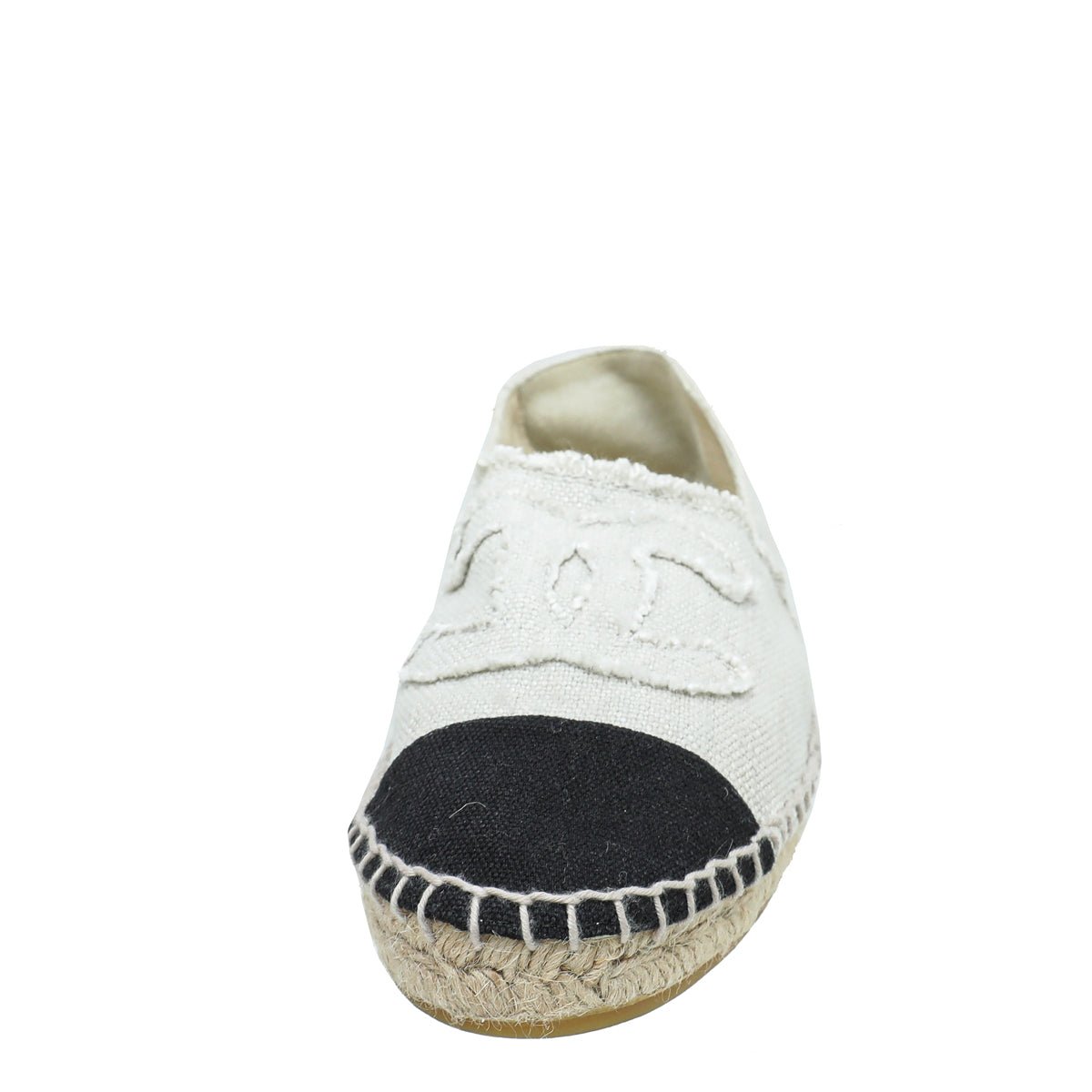 Chanel Bicolor CC Cap Toe Espadrille 39