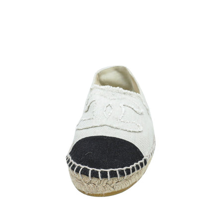 Chanel Bicolor CC Cap Toe Espadrille 39