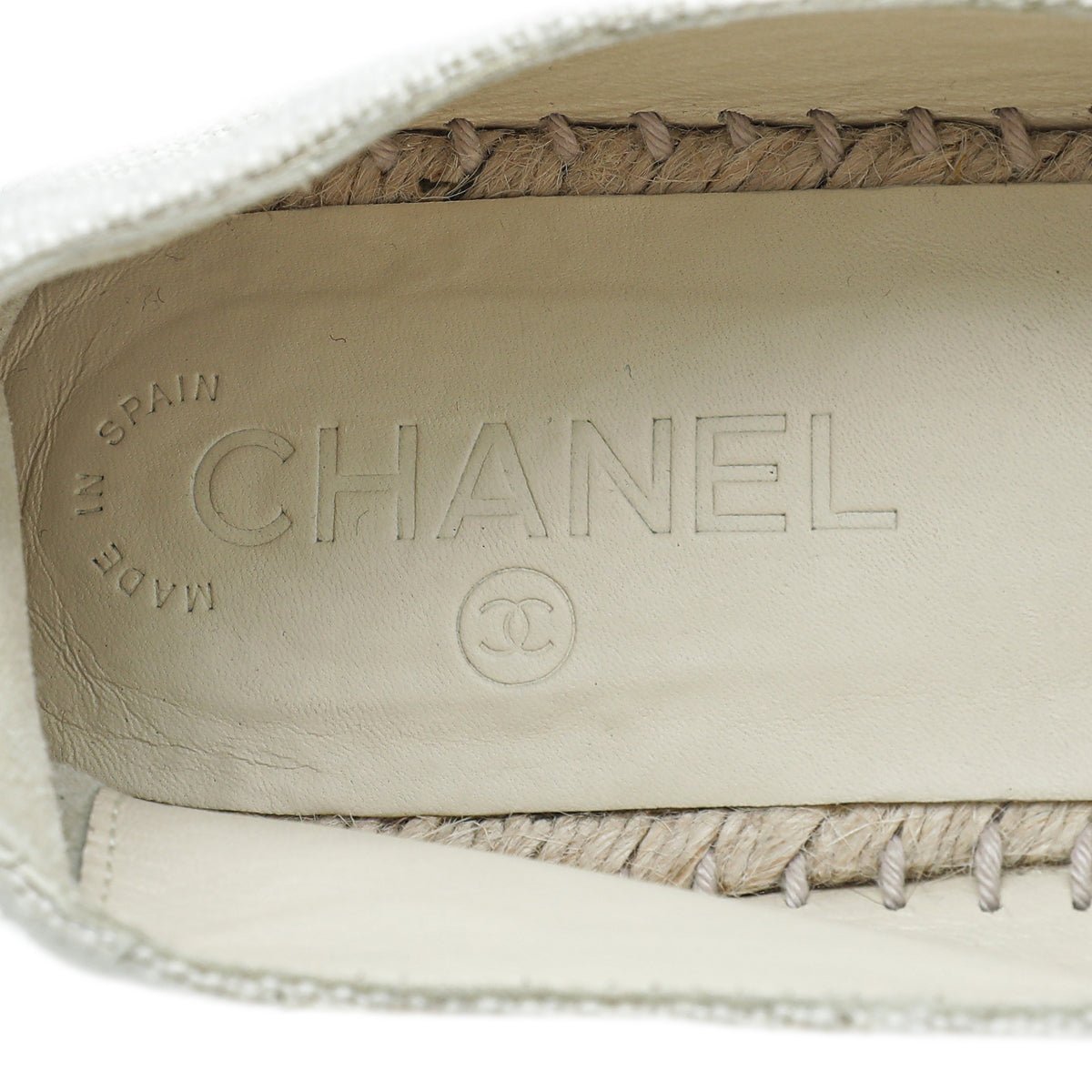 Chanel Bicolor CC Cap Toe Espadrille 39