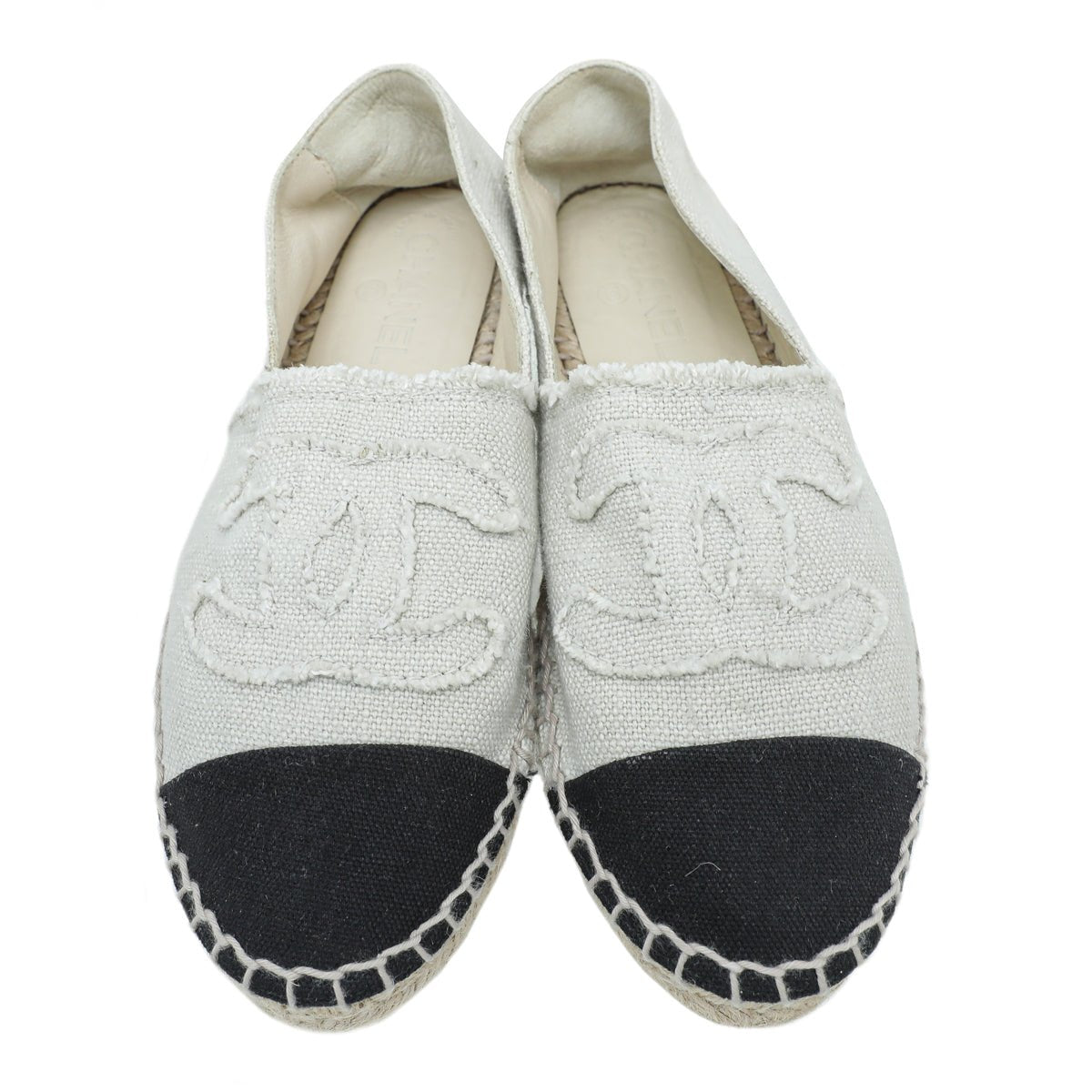 Chanel Bicolor CC Cap Toe Espadrille 39