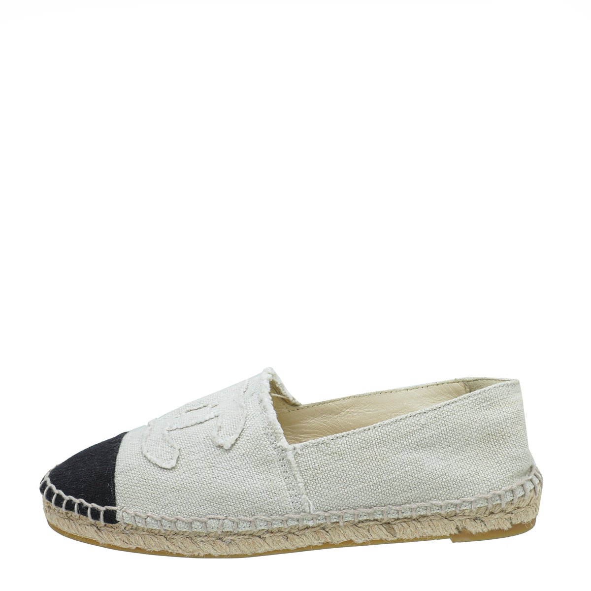 Chanel Bicolor CC Cap Toe Espadrille 39