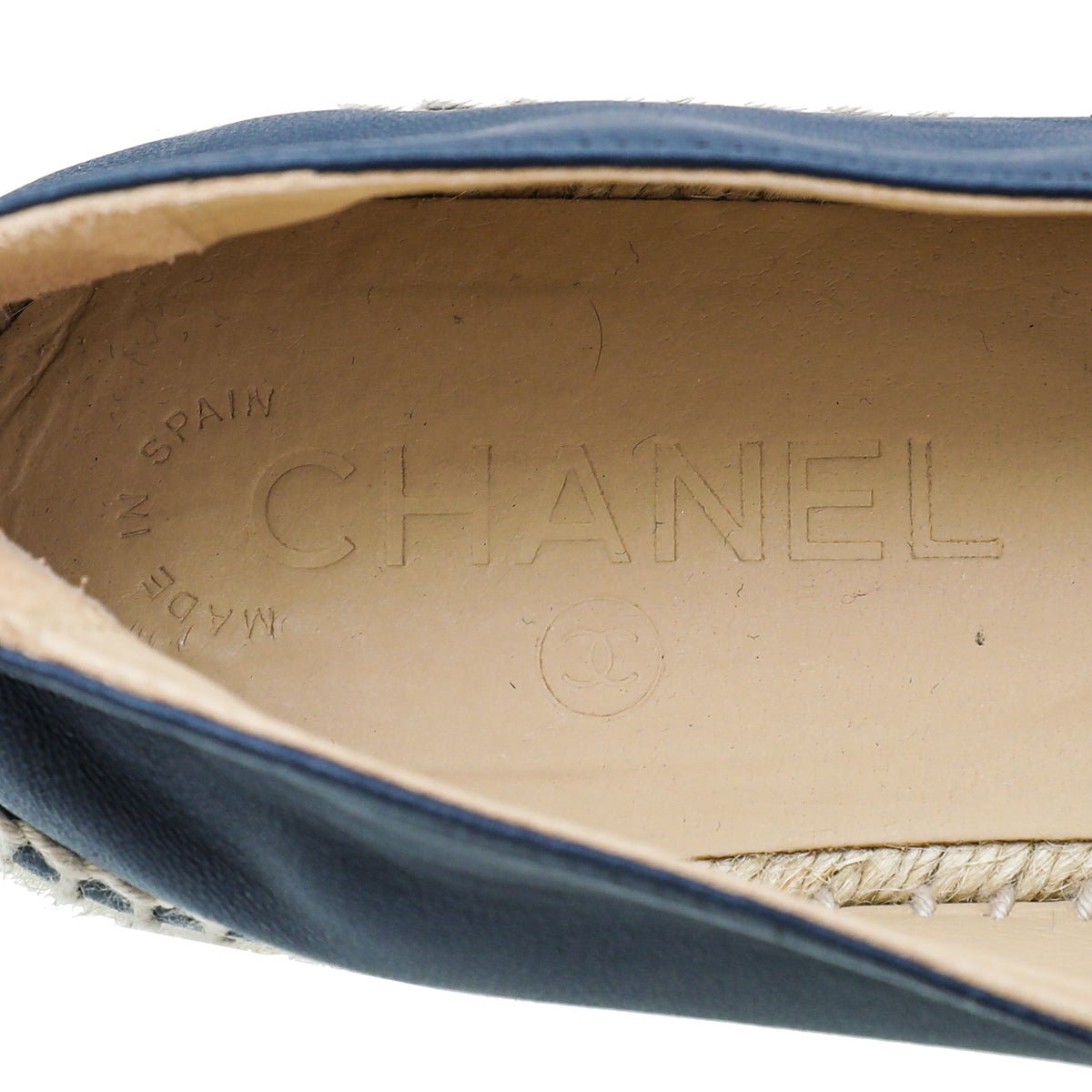 Chanel Bicolor CC Cap Toe Espadrille 38