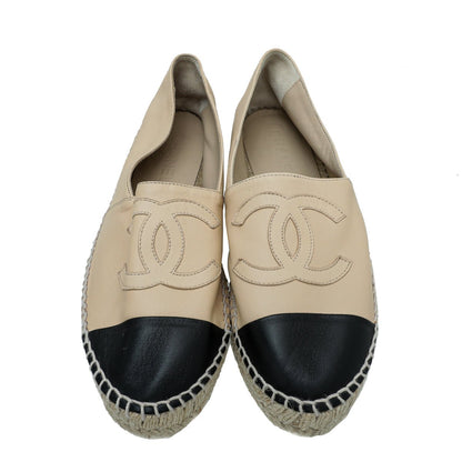 Chanel Bicolor CC Cap Toe Espadrille 39