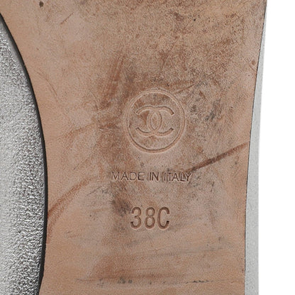 Chanel Bicolor CC Cap Toe Flat Ballerina 38