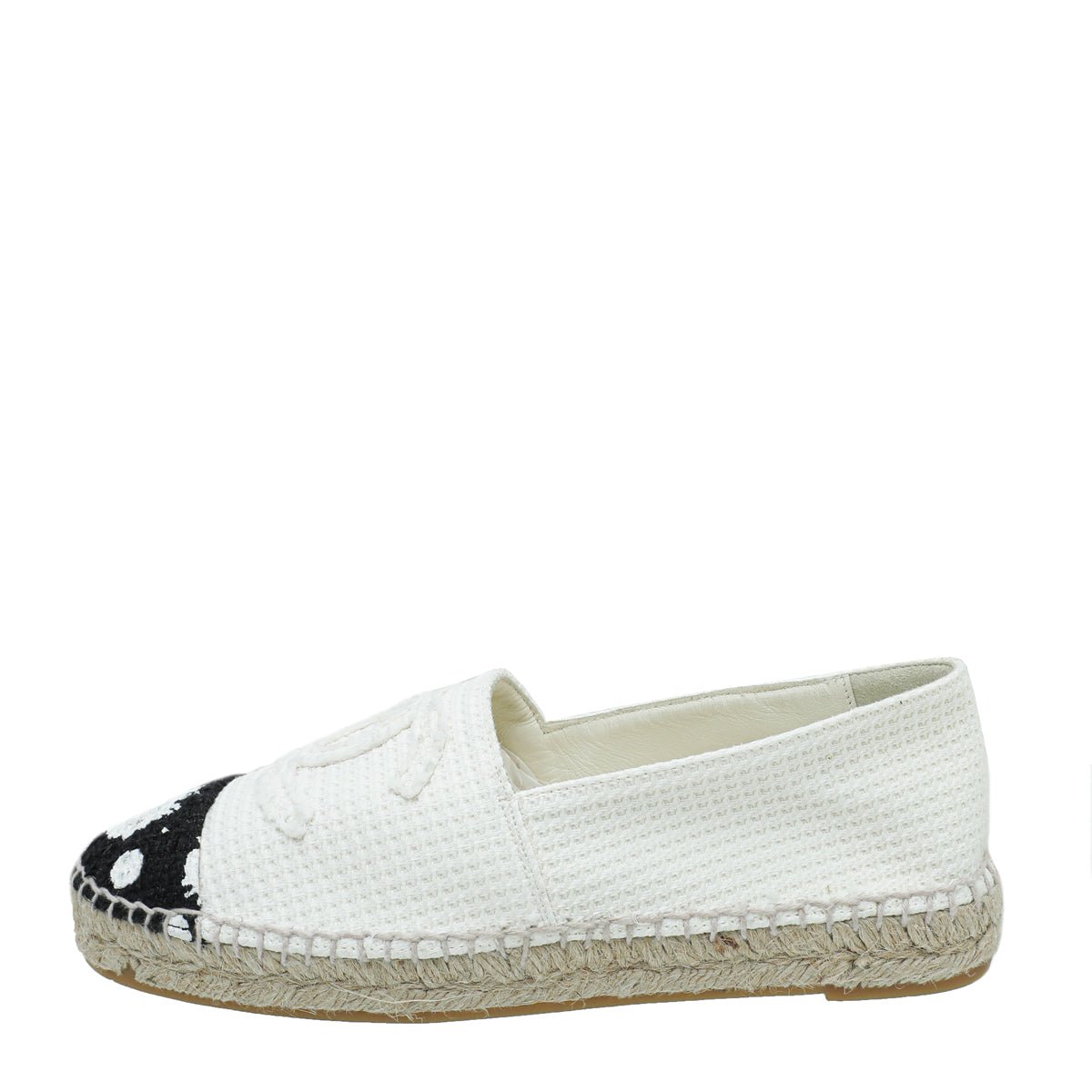 Chanel Bicolor CC Cap Toe Paint Espadrille 38