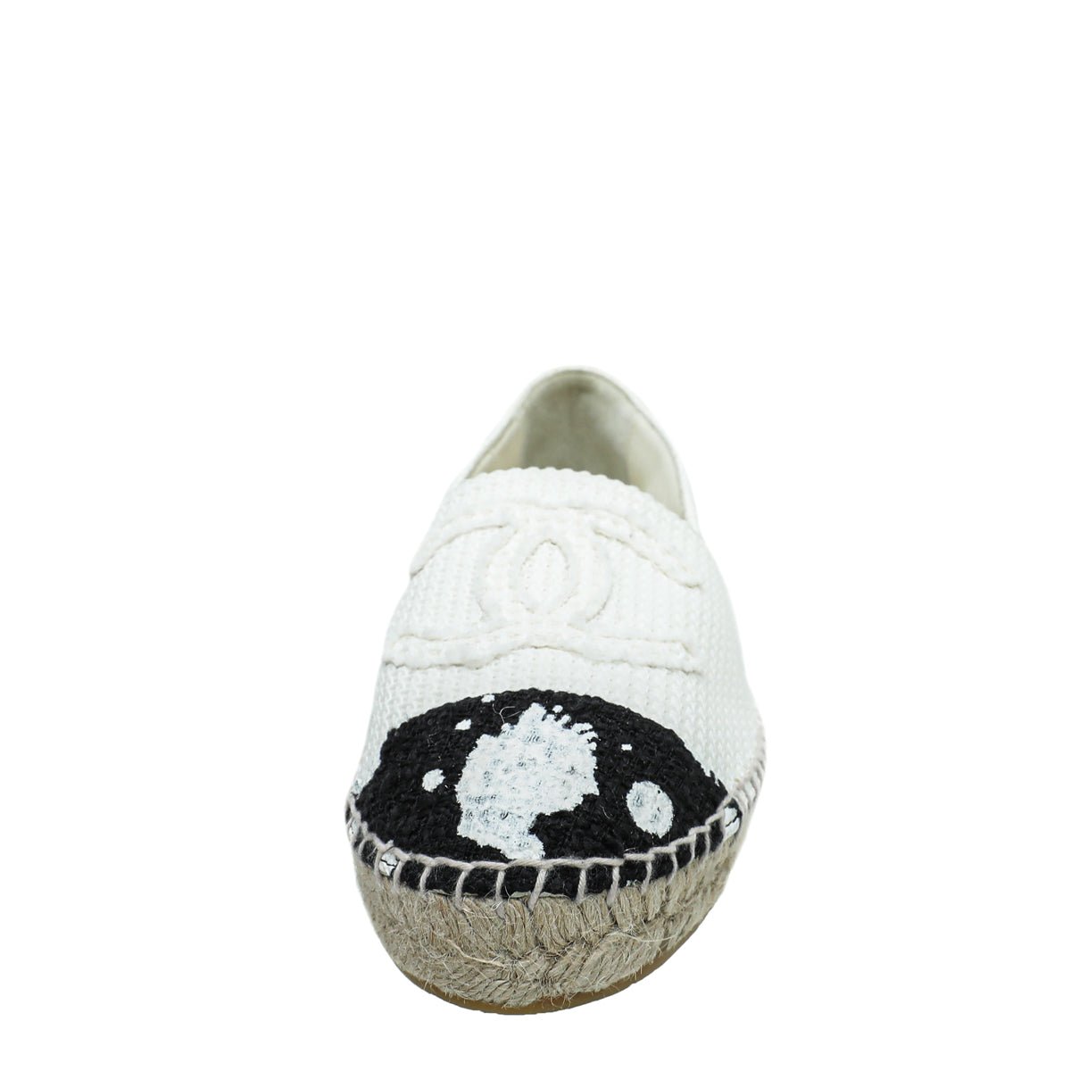 Chanel Bicolor CC Cap Toe Paint Espadrille 38