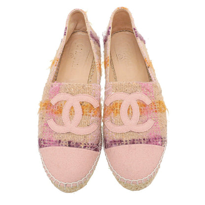 Chanel Bicolor CC Cap Toe Wool Espadrille 40