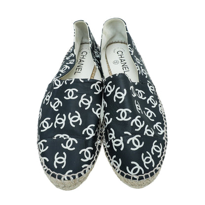 Chanel Bicolor CC Multi Print Espadrille 38