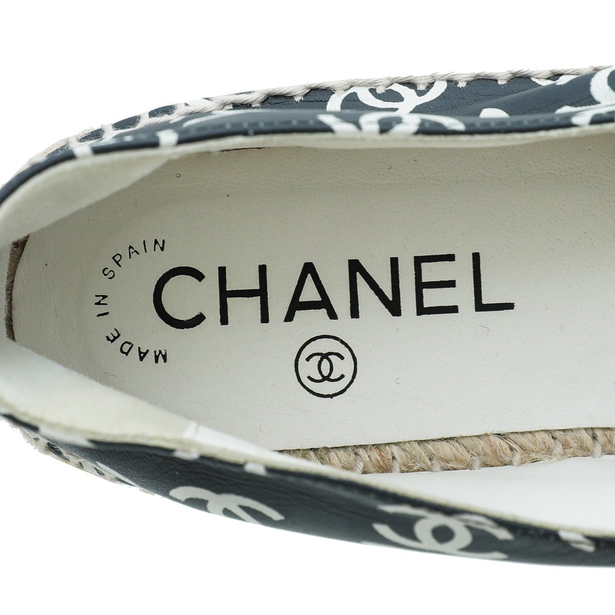 Chanel Bicolor CC Multi Print Espadrille 38