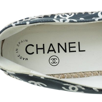 Chanel Bicolor CC Multi Print Espadrille 38