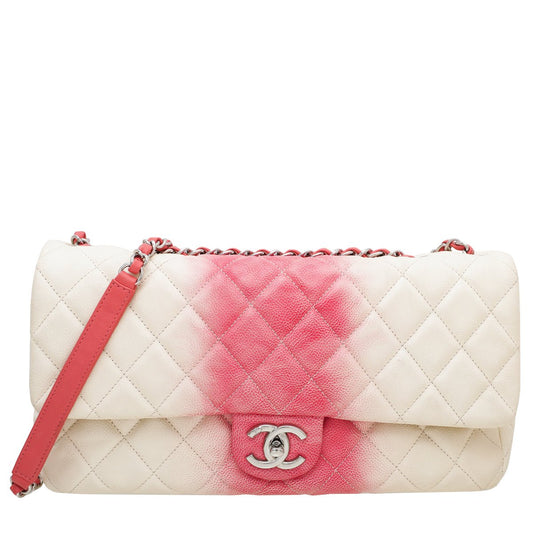 Chanel Bicolor CC Ombre Single Flap Jumbo Bag