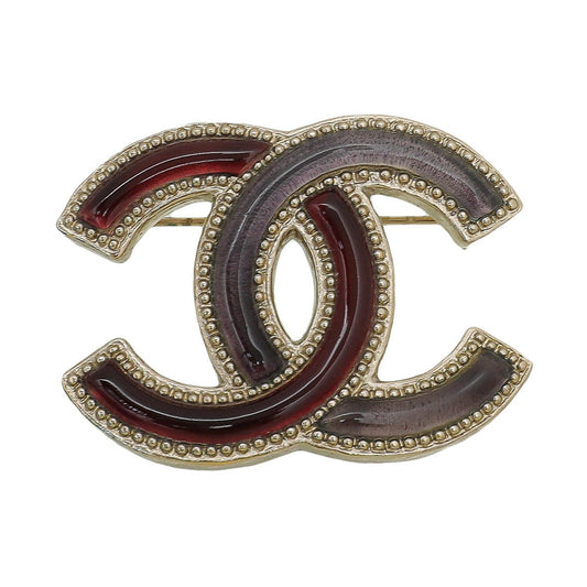 Chanel Bicolor Enamel CC Brooch