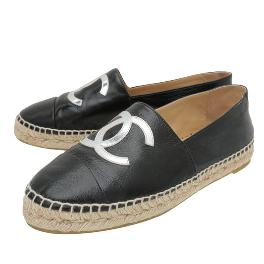 Chanel Bicolor Glazed CC Espadrille 39