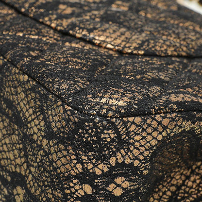 Chanel Bicolor Lace Metallic Flap Medium Bag