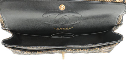 Chanel Bicolor Lace Metallic Flap Medium Bag