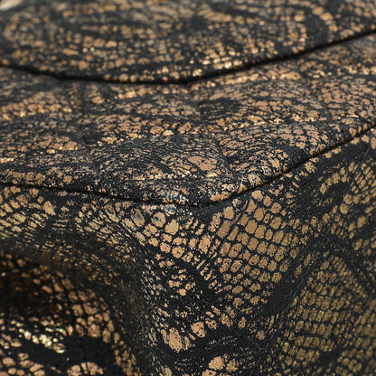 Chanel Bicolor Lace Metallic Flap Medium Bag