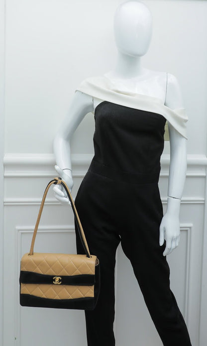 Chanel Bicolor Tie Knot Flap Bag