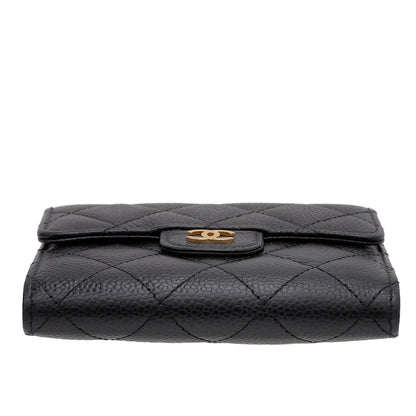 Chanel Black CC Classic Small Wallet