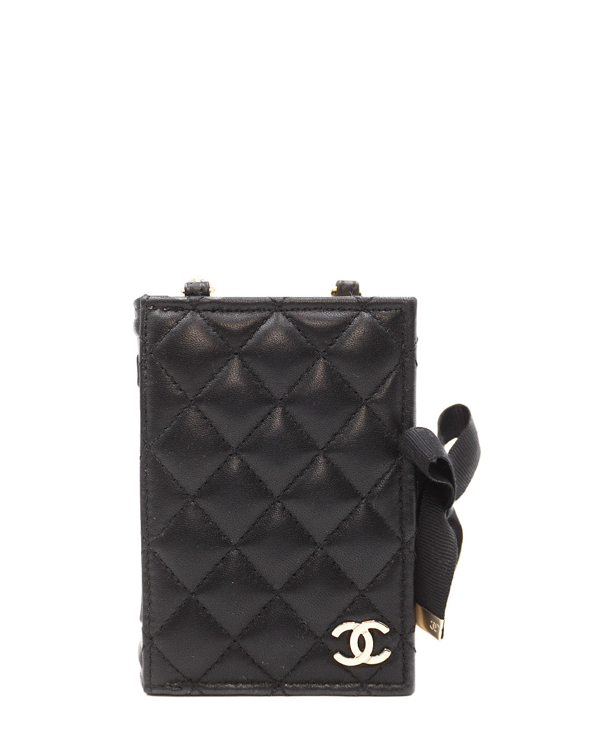 Book Card Holder with Chain Black