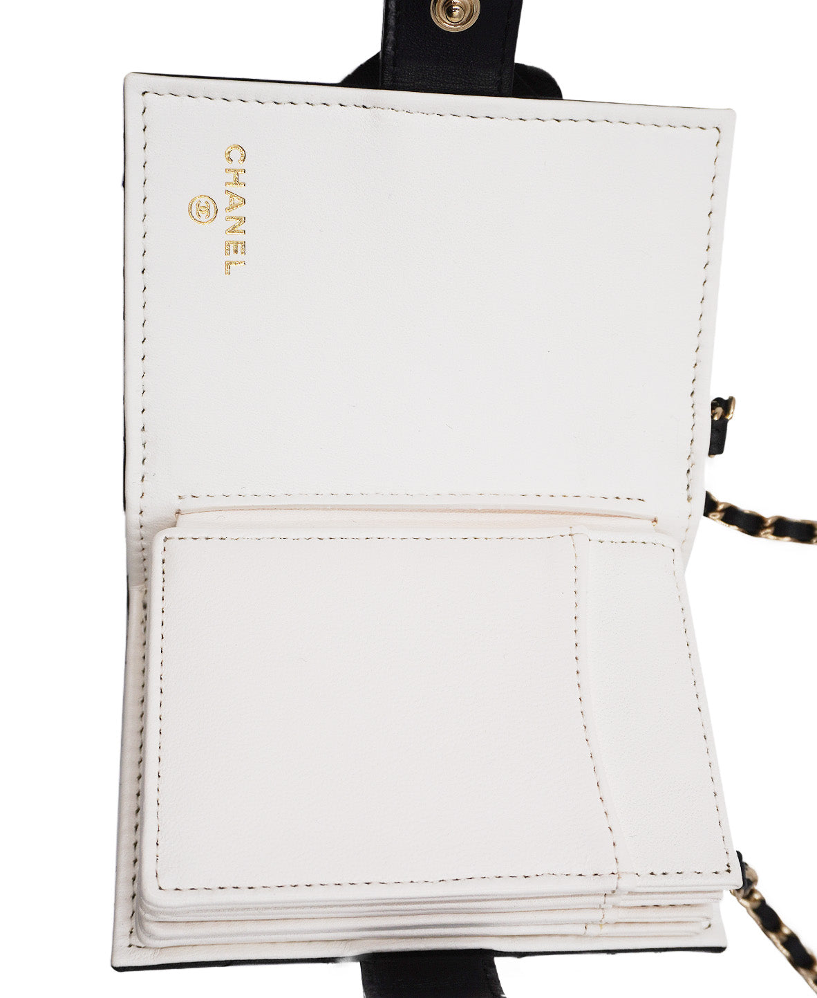 Book Card Holder with Chain Black